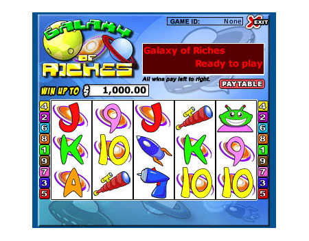 bingo cafe galaxy of riches 5 reel online slots game