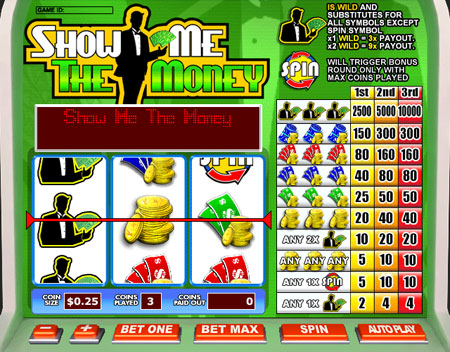 bingo cafe show me the money 3 reel online slots game